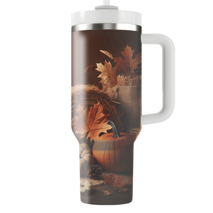 Autumn Rustic Charm  Personalized Tumblers