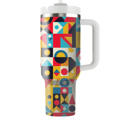 Colorful Burst Of Shapes  Insulated Tumblers