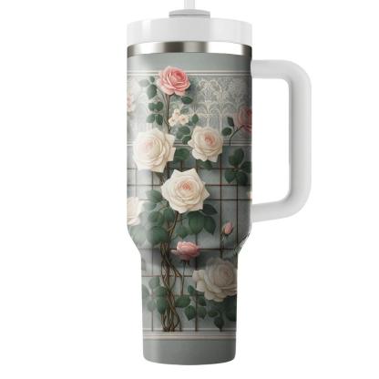 Victorian Rose Trellis  Insulated Tumblers