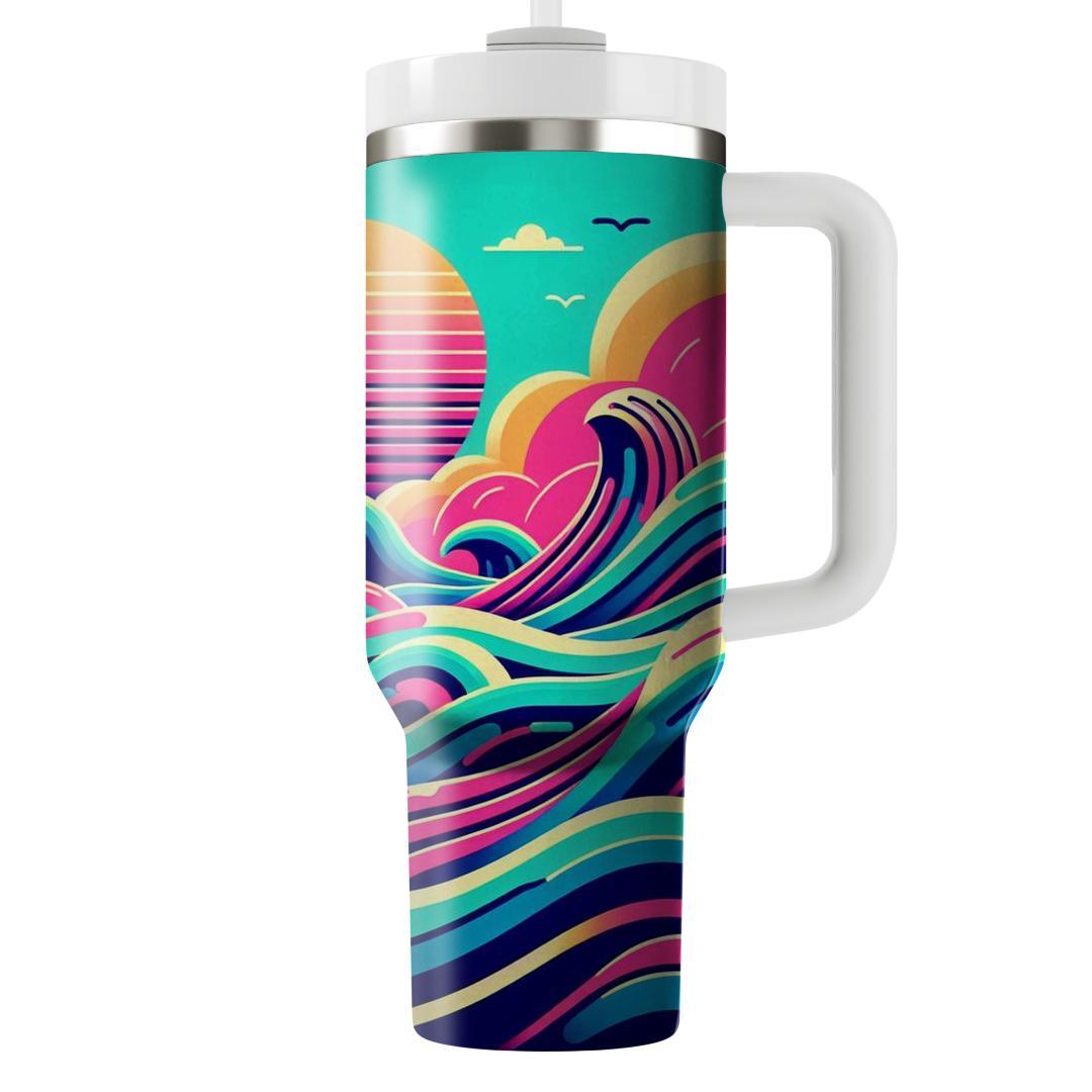 Retro Ripple  Personalized Tumblers