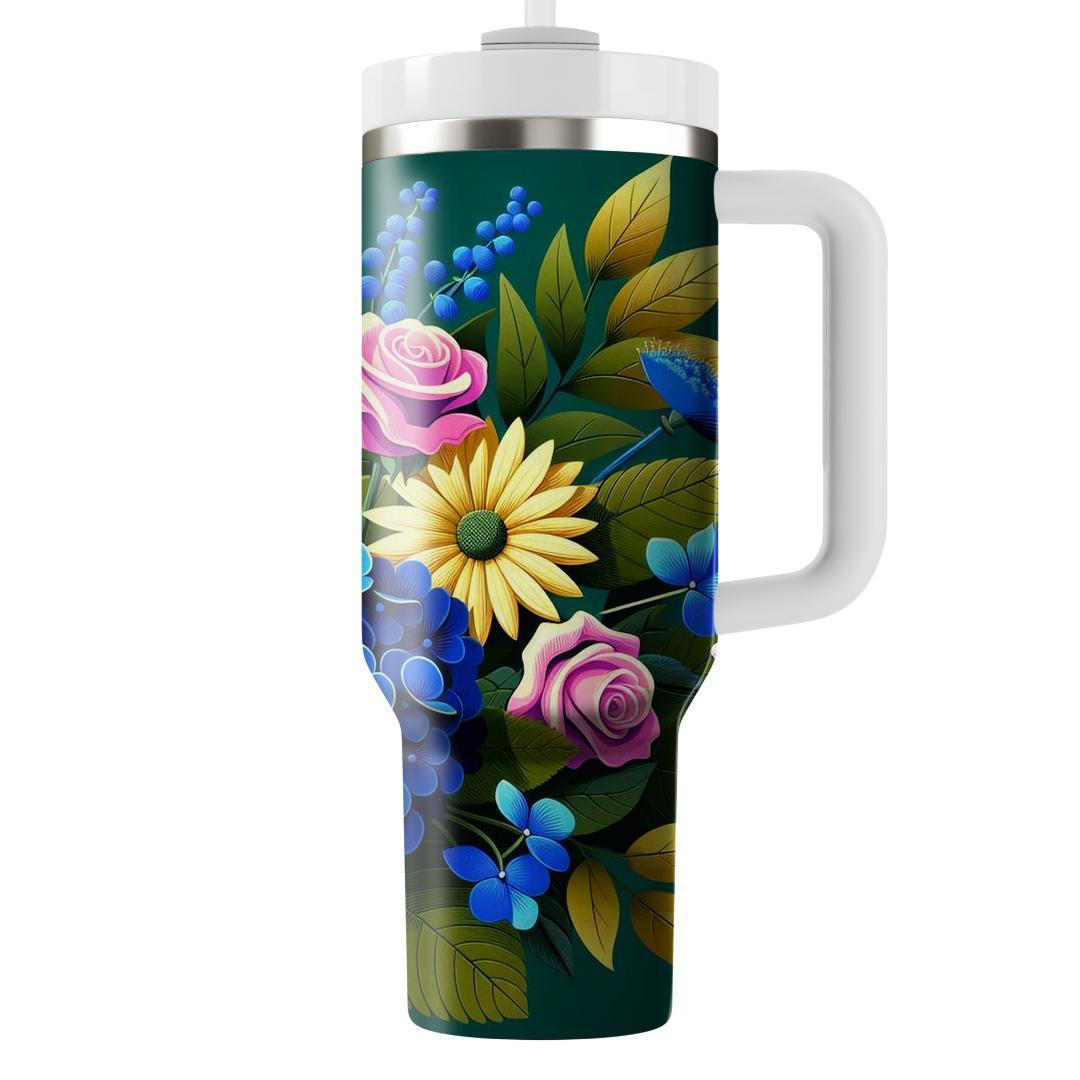 Majestic Floral Bliss  Insulated Tumblers