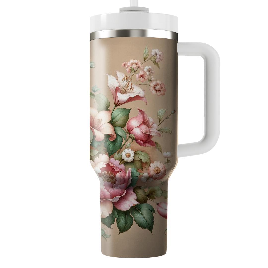 Floral Lace Harmony  Tumbler Cups