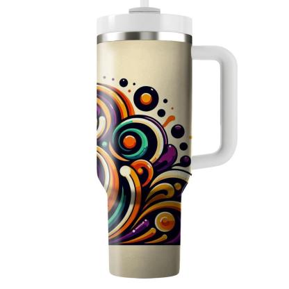 70s  Swirls  Travel Tumblers