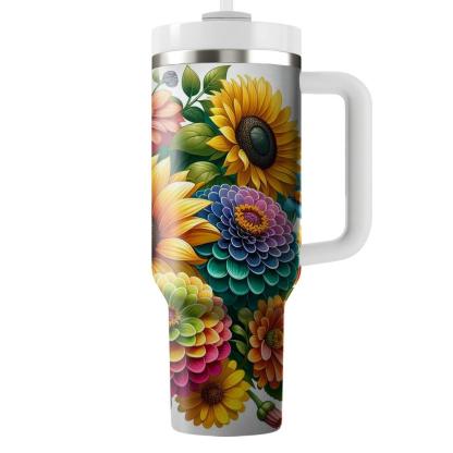 Vibrant Garden Celebration  Insulated Tumblers