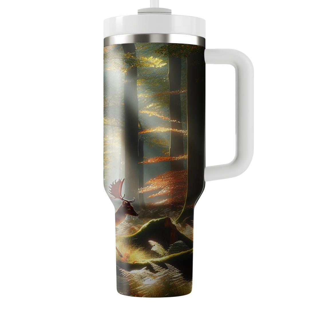 Prancing Woodland Deer  Travel Tumblers