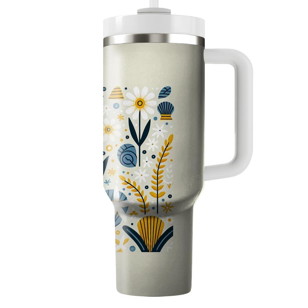 Seaside Daisy Delight  Unique Tumblers