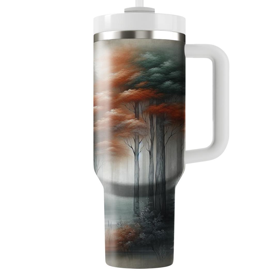 Autumn Foggy Forest  Tumblers For Gifts