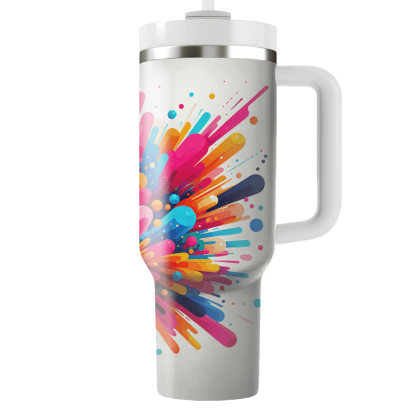 Playful Color Burst  Tumblers For Gifts