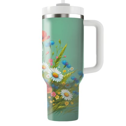 Charming Wildflower Meadow  Tumblers With Lids