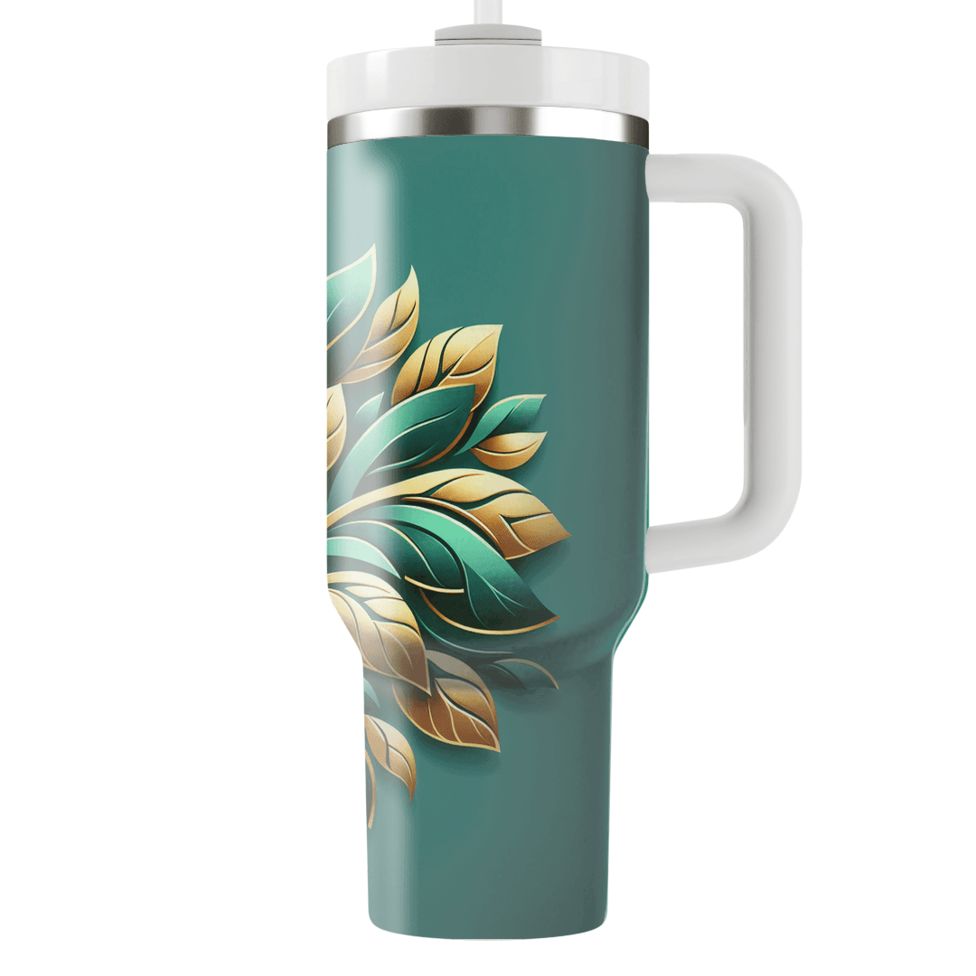Elegant Art Deco Leaves  Custom Tumblers