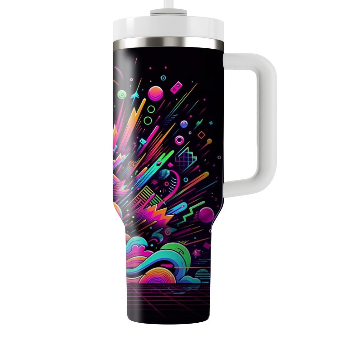 Electric Neon Burst  Insulated Tumblers