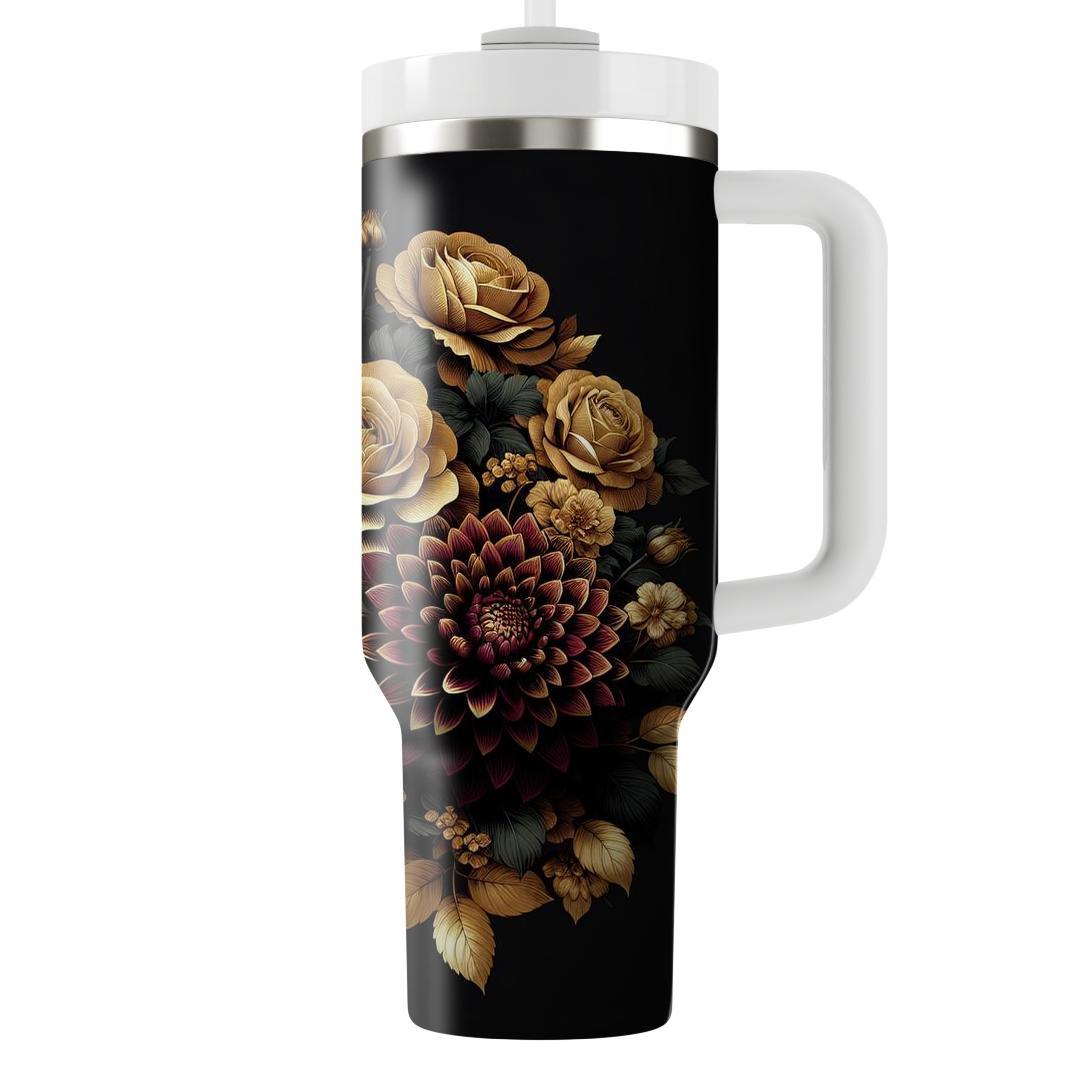 Glamorous Floral Cascade  Tumblers For Gifts