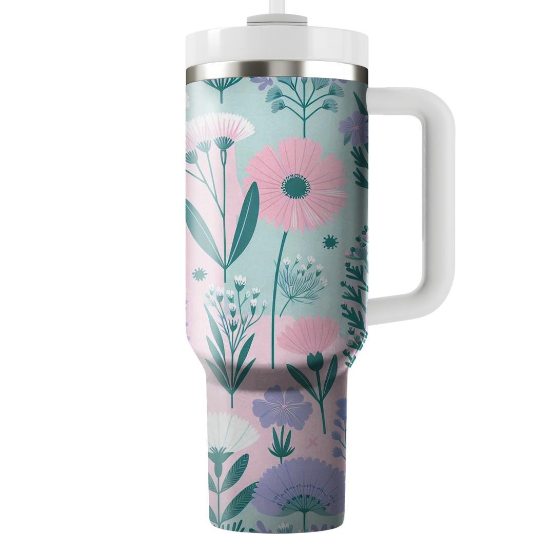 Charming Wildflower Pattern  Tumblers For Gifts