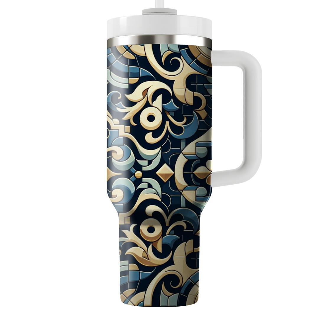 Elegant Mosaic Tile  Decorative Tumblers