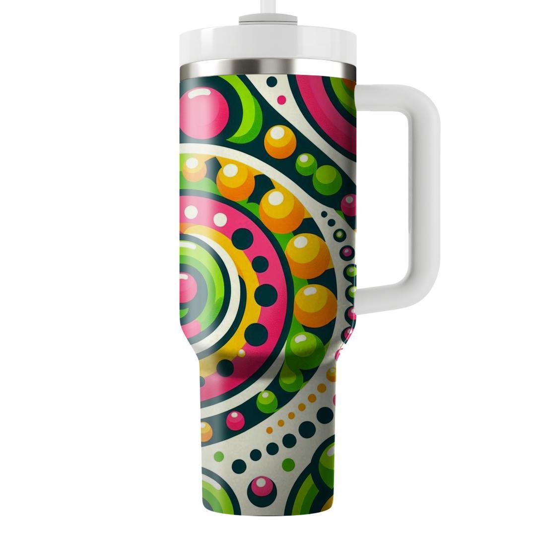 Spiral Dot Delight  Decorative Tumblers