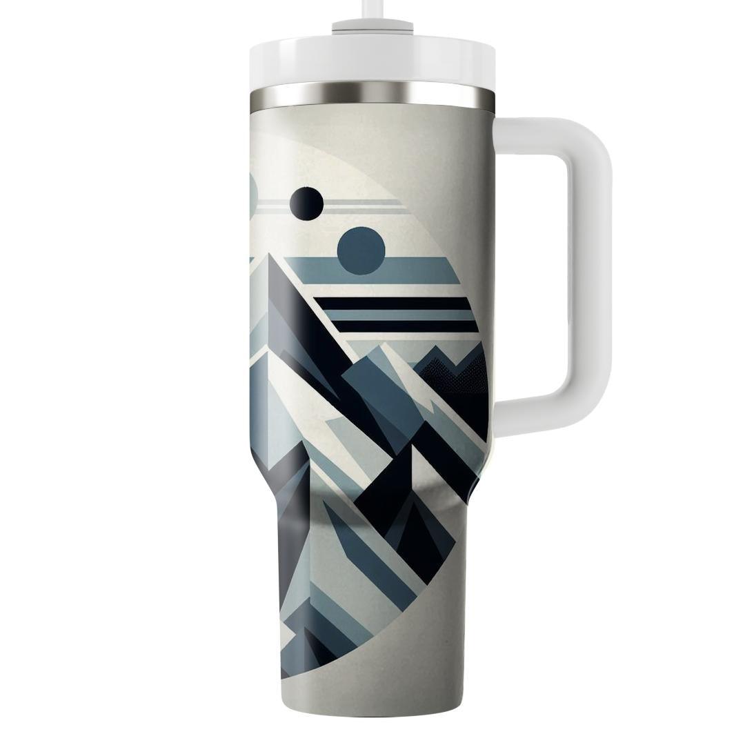 Geometric Mountain Peaks  Decorative Tumblers