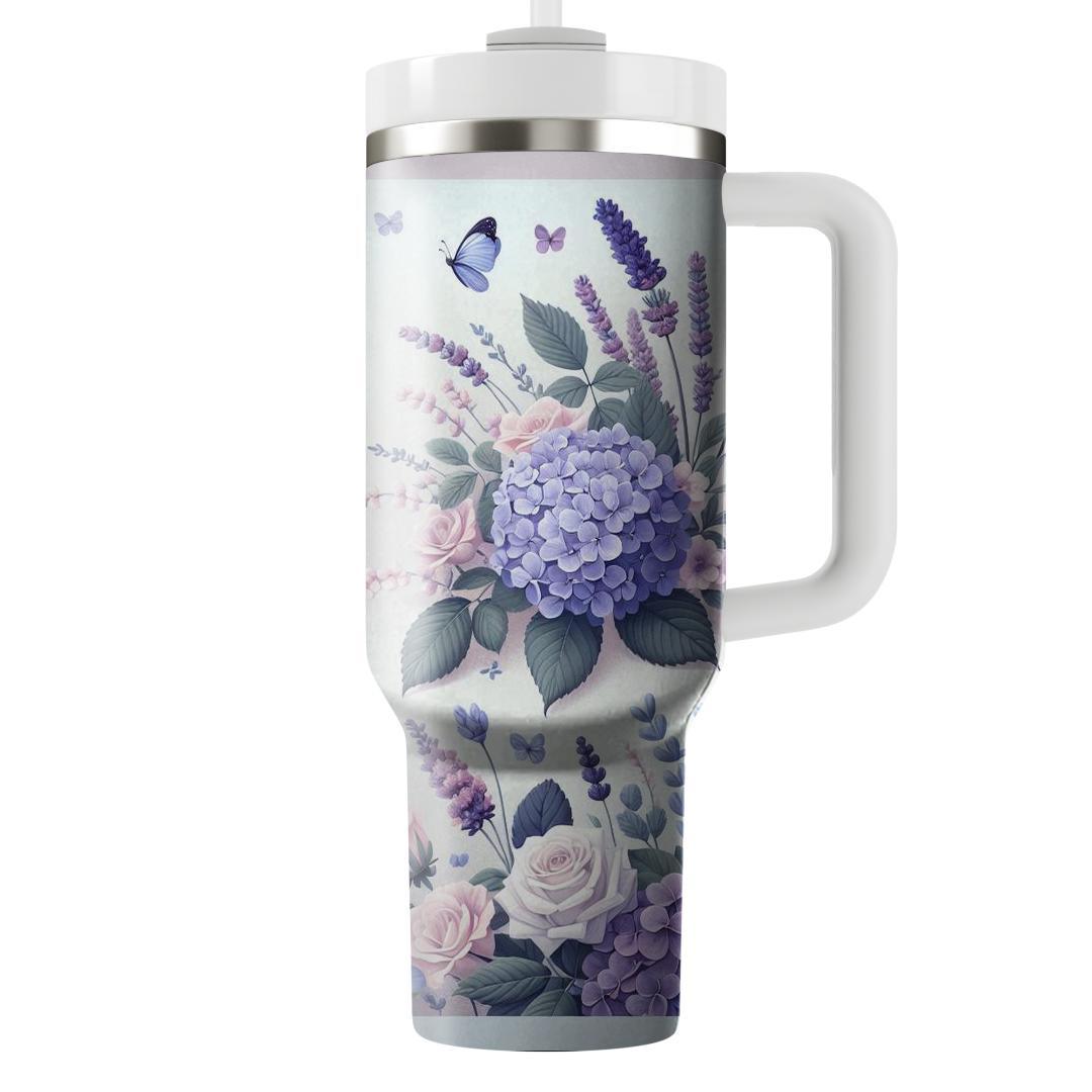 Tranquil Floral Garden  Unique Tumblers