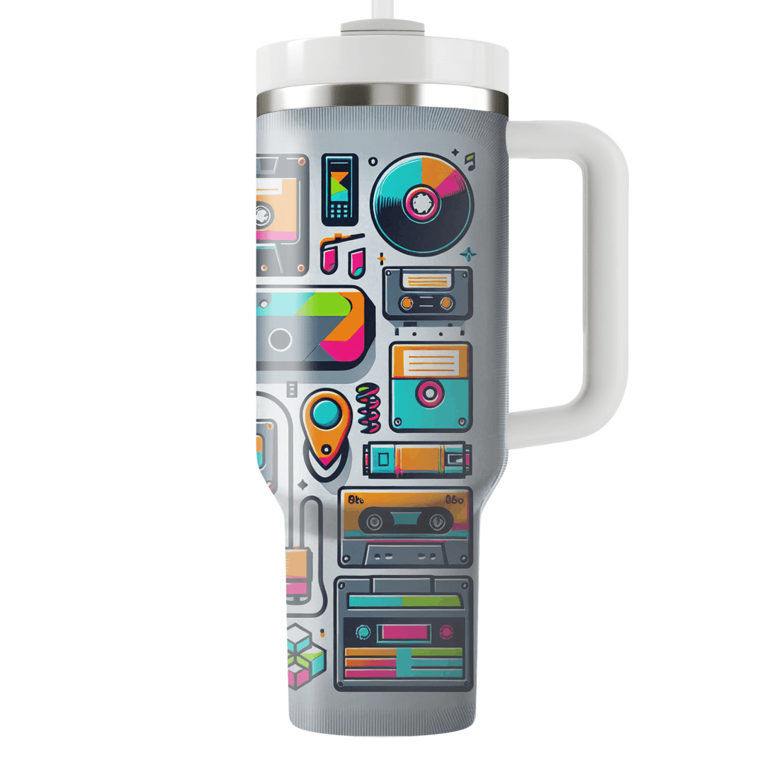 Radical 80s Tech  Tumbler Cups