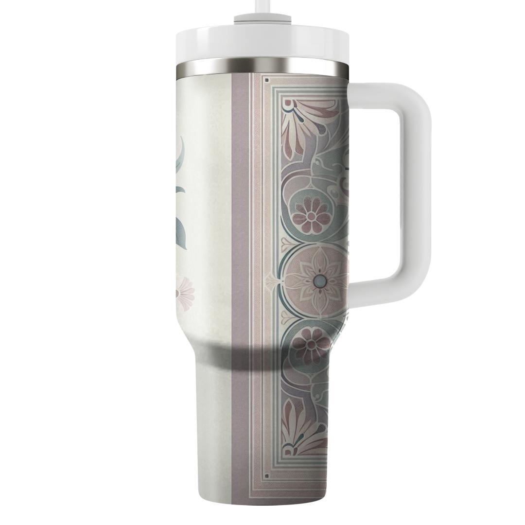 Vintage Inspired Floral  Unique Tumblers