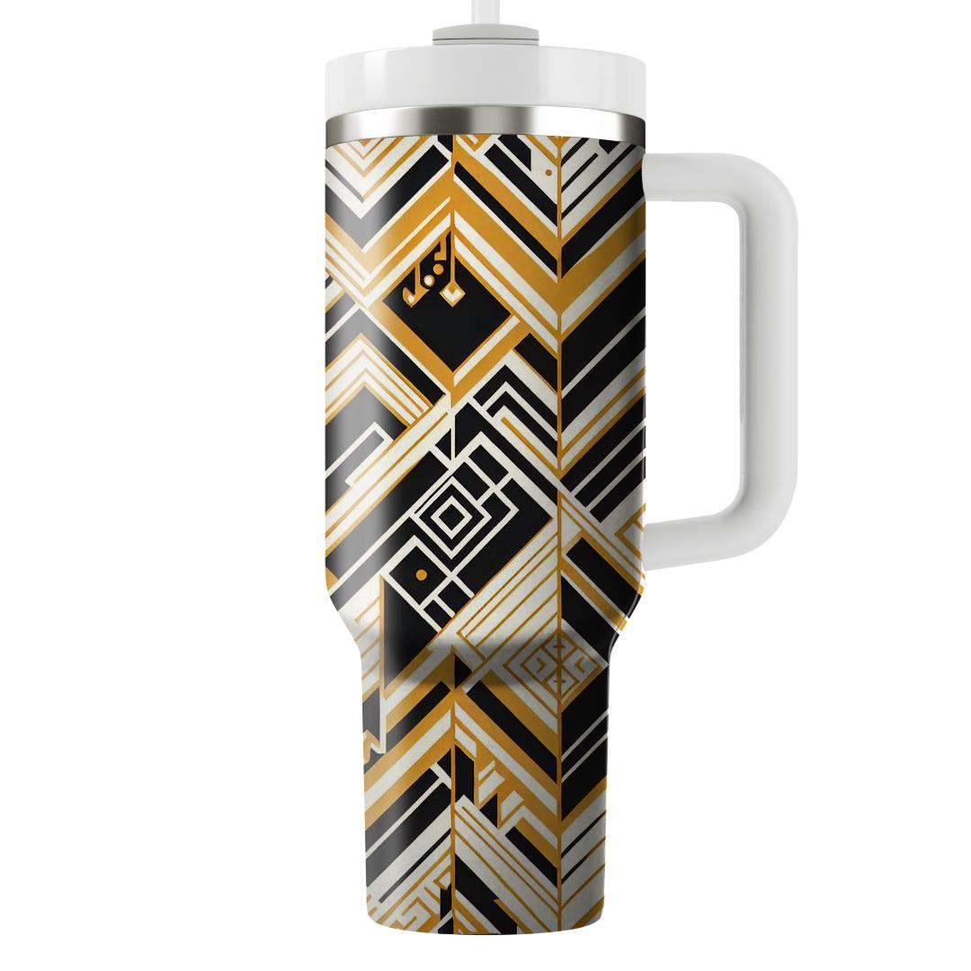 Art Deco Chevron  Insulated Tumblers