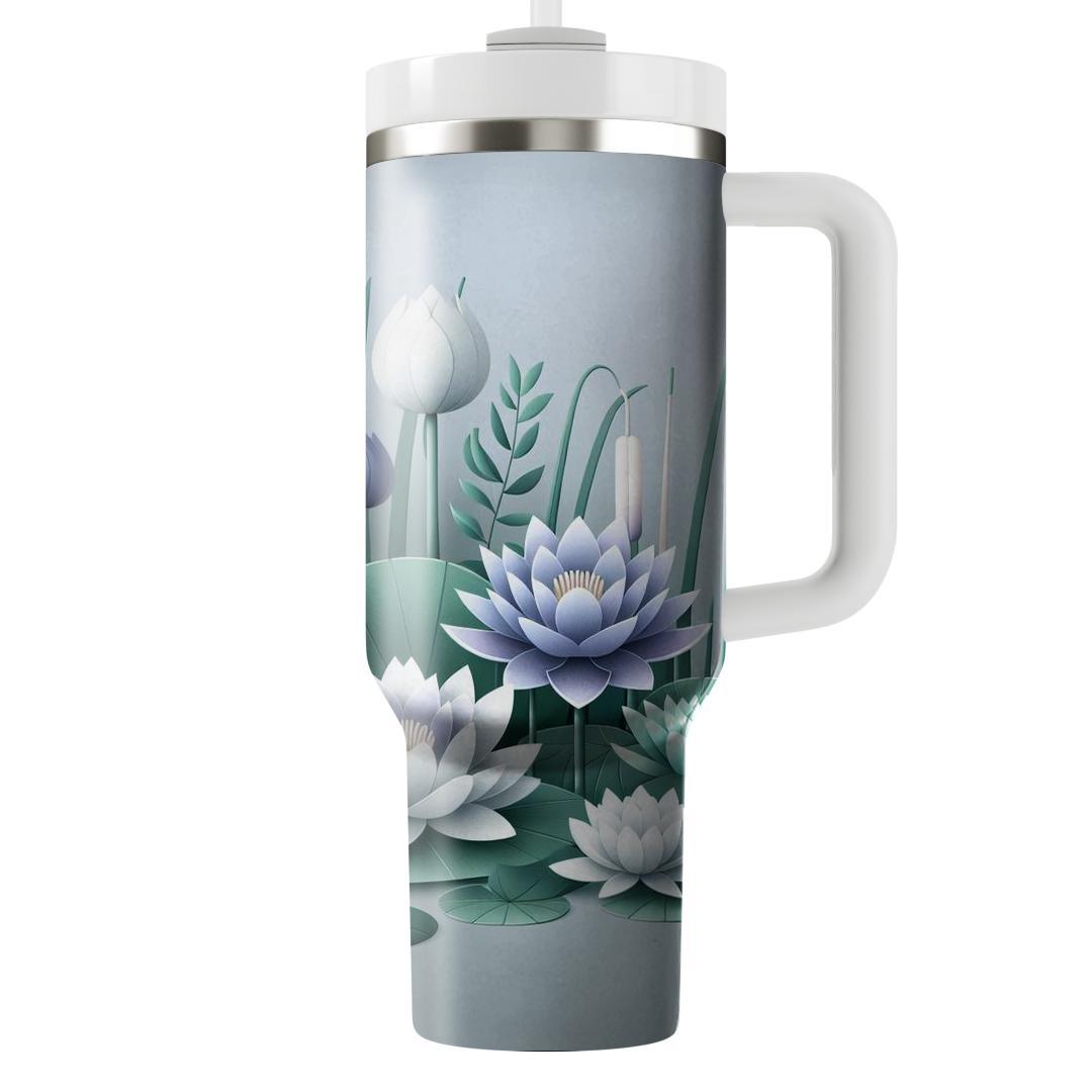 Calm Waters Floral  Personalized Tumblers