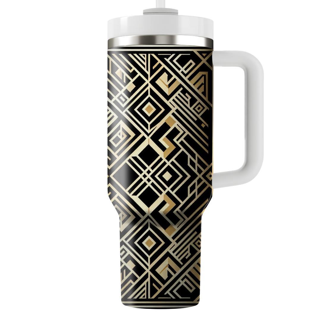 Art Deco Diamond Grid  Custom Tumblers