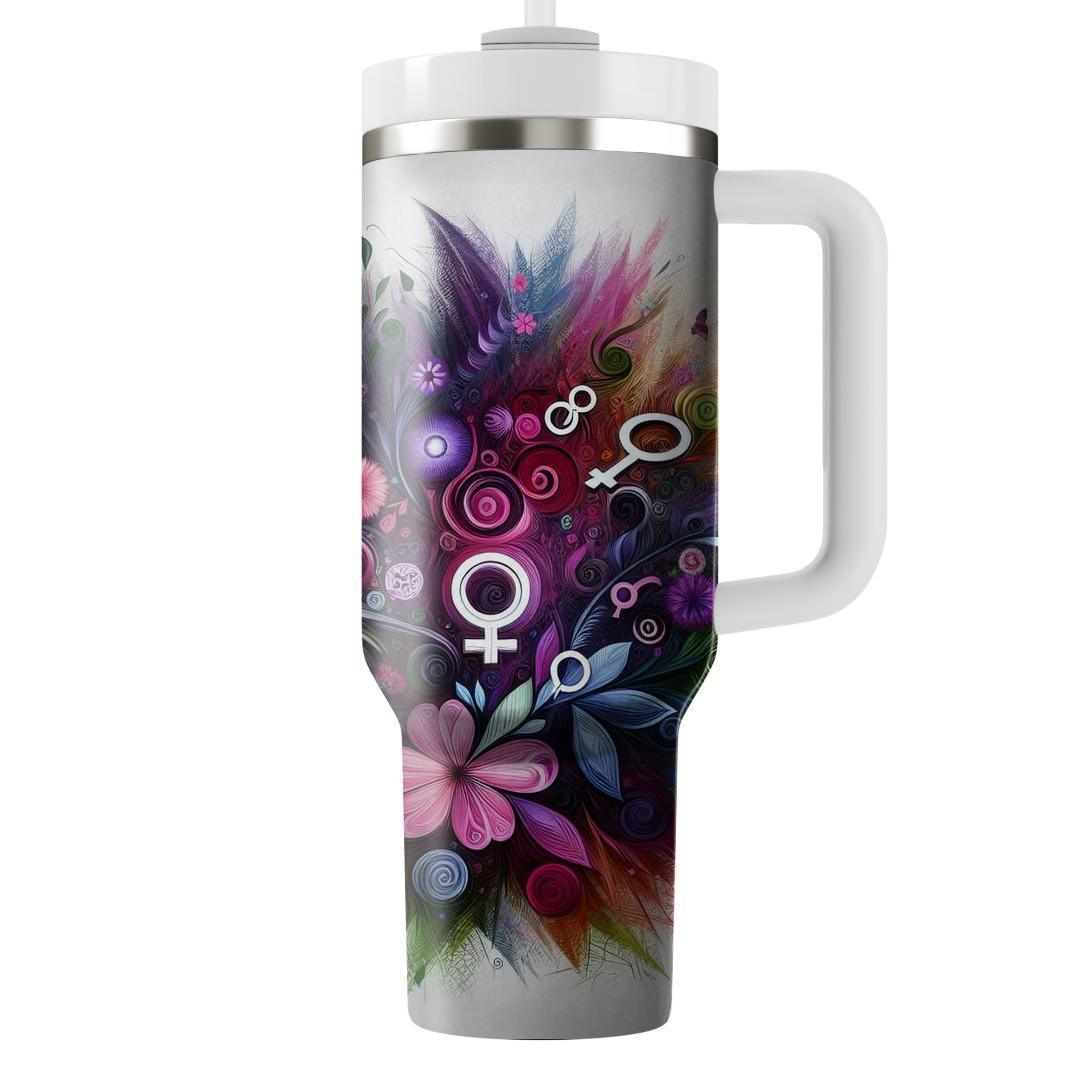 Floral Fiesta - International Women’s Day  Tumblers With Lids