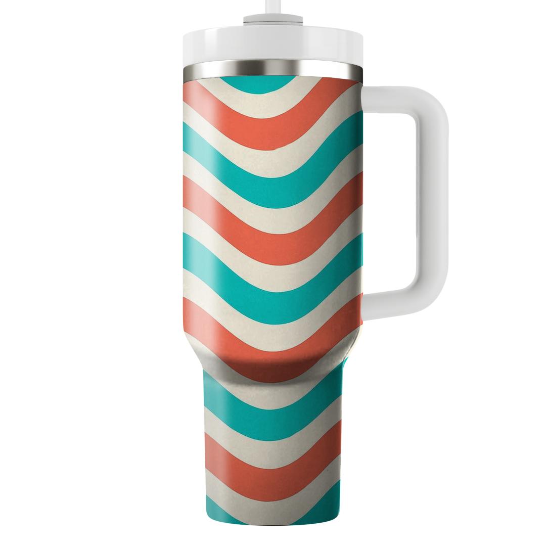 Dynamic Stripe Wave Unique Tumblers