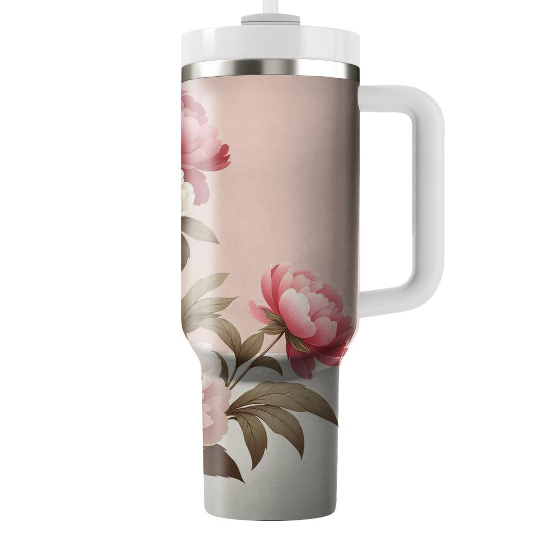 Romantic Peony Garden  Insulated Tumblers