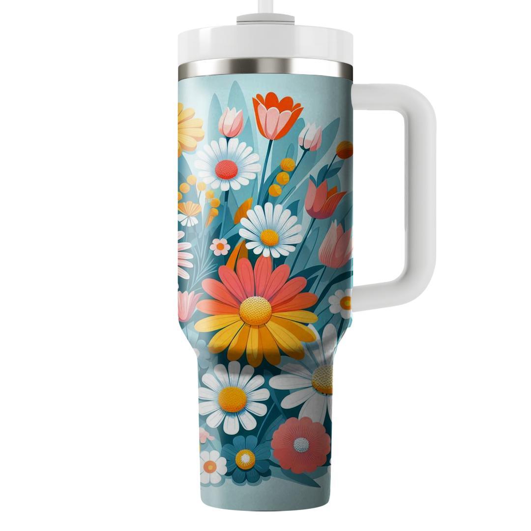 Vibrant Garden Festival  Personalized Tumblers