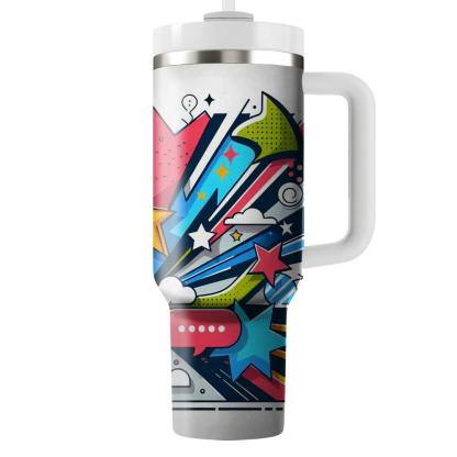 Pop Art Flashback  Travel Tumblers
