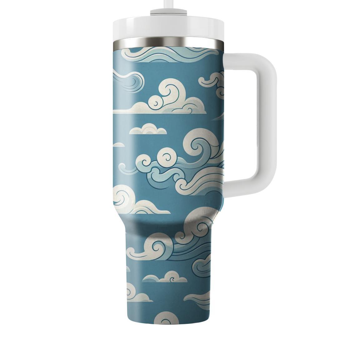 Breezy Cloud Patterns  Decorative Tumblers