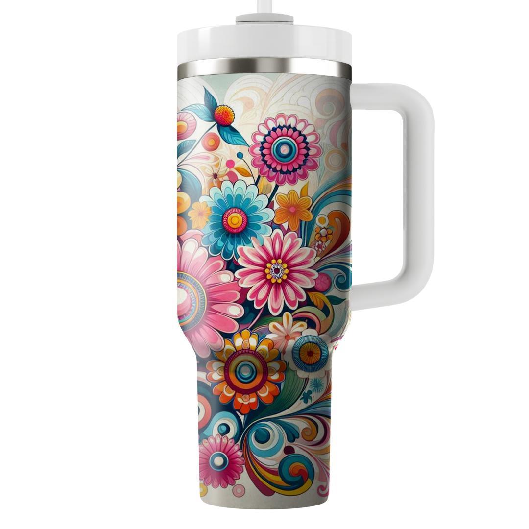 Flower Power Harmony  Unique Tumblers