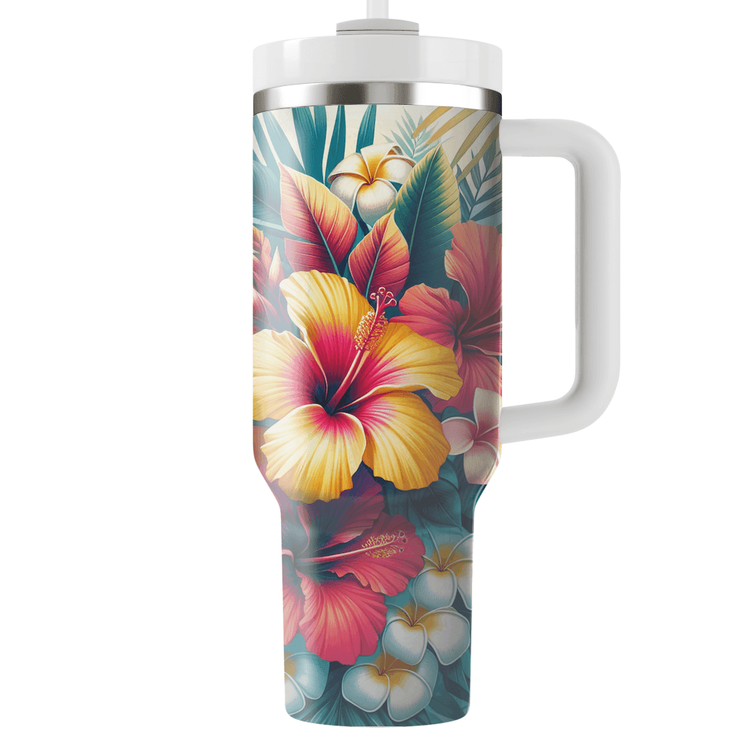 Tropical Blooms Paradise  Travel Tumblers
