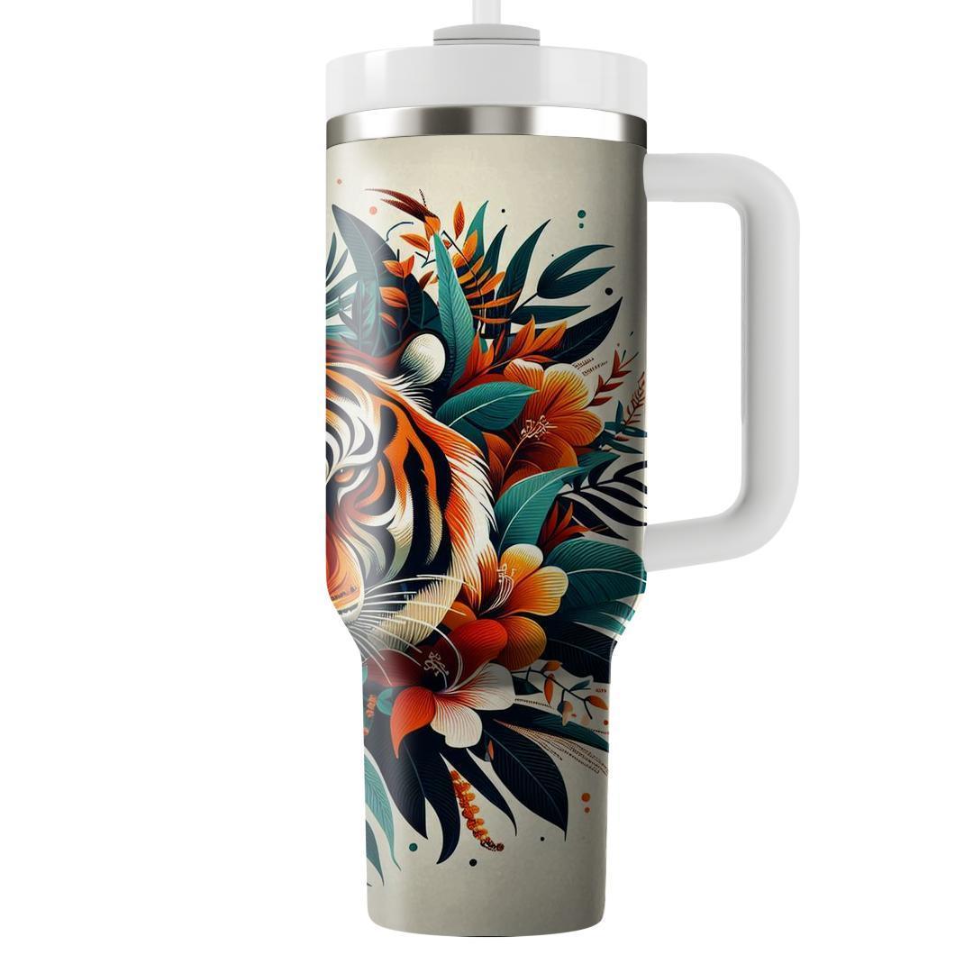 Fierce Tiger Spirit  Tumblers With Lids