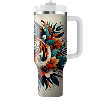 Fierce Tiger Spirit  Tumblers With Lids