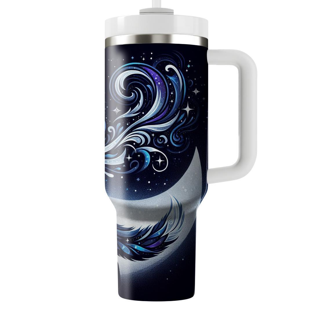 Cosmic Wolf Spirit  Travel Tumblers