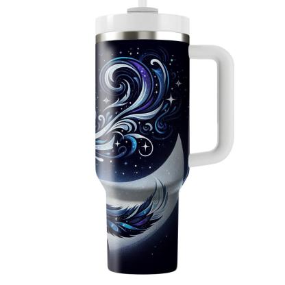 Cosmic Wolf Spirit  Travel Tumblers