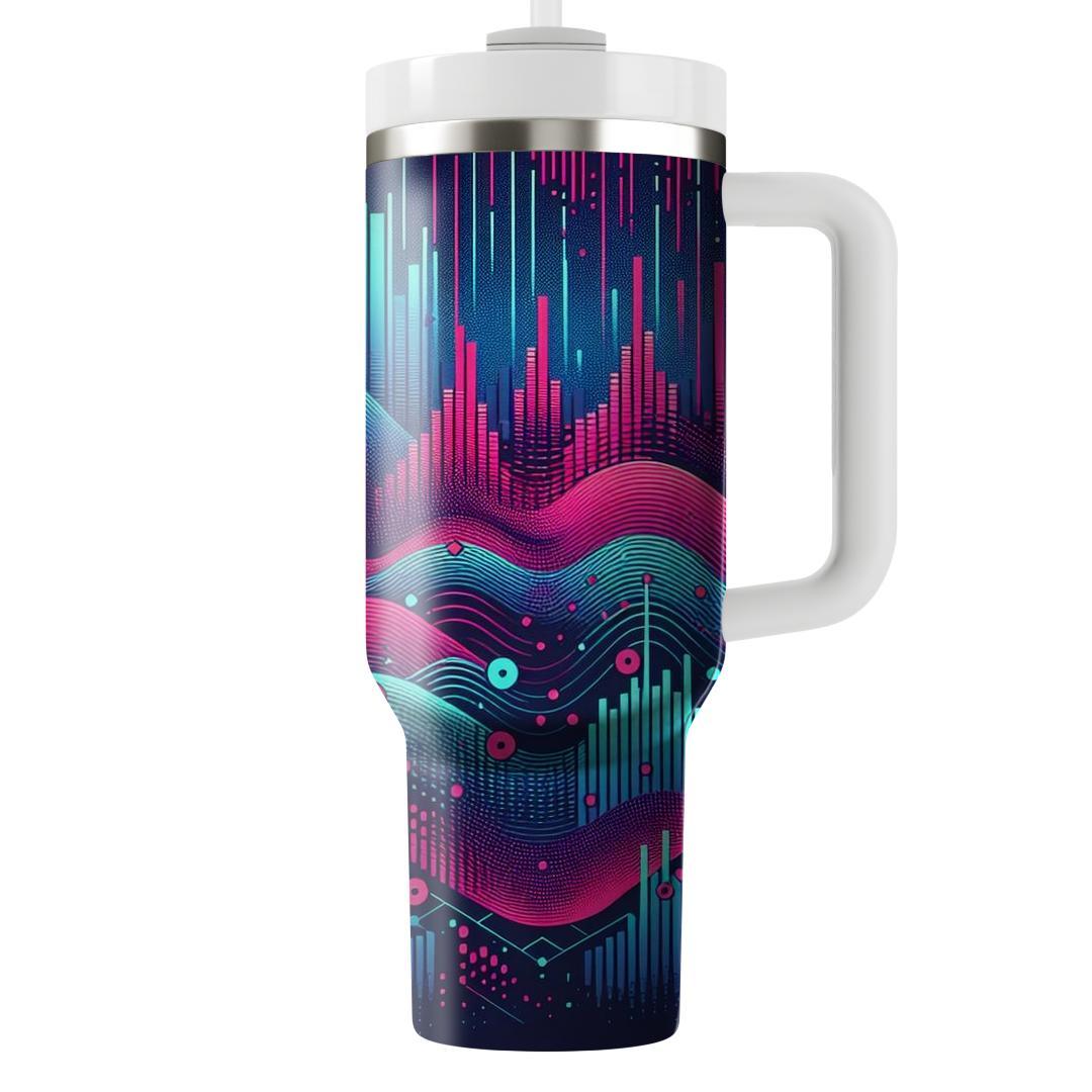 Digital Synthwave Vibes  Personalized Tumblers