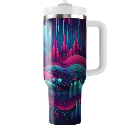 Digital Synthwave Vibes  Personalized Tumblers
