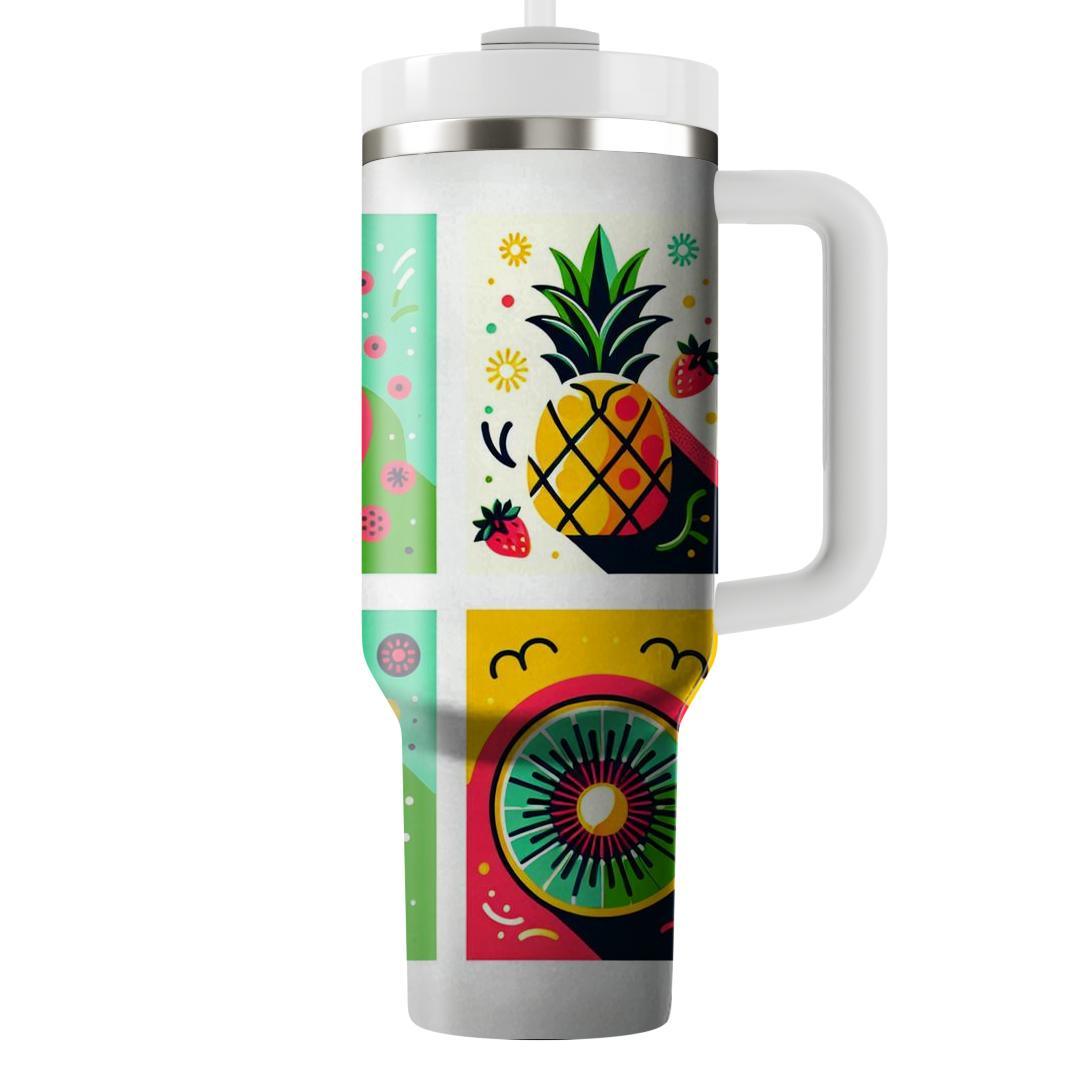 Funky Fruit Medley  Decorative Tumblers