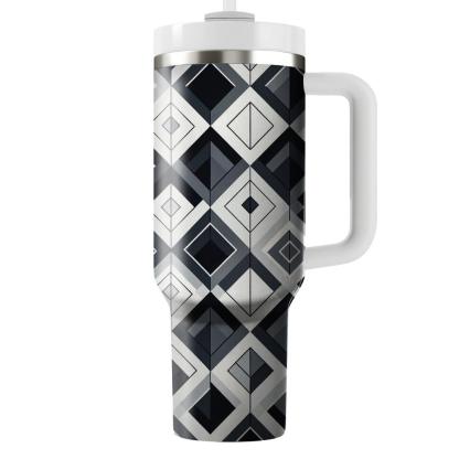 Abstract Diamond Grid  Insulated Tumblers