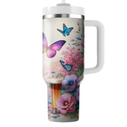 Spring Blooms & Butterflies  Travel Tumblers