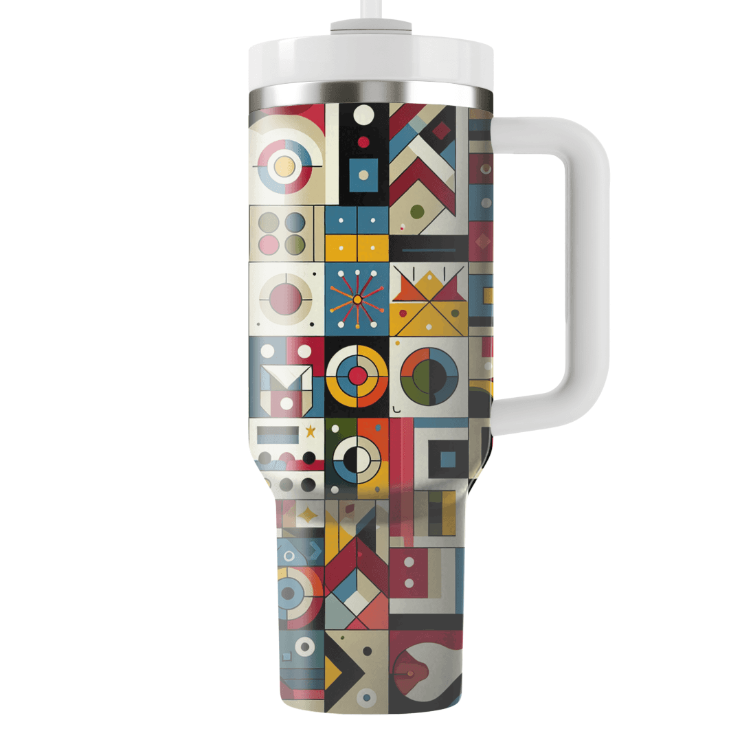 Artistic Color Block  Personalized Tumblers
