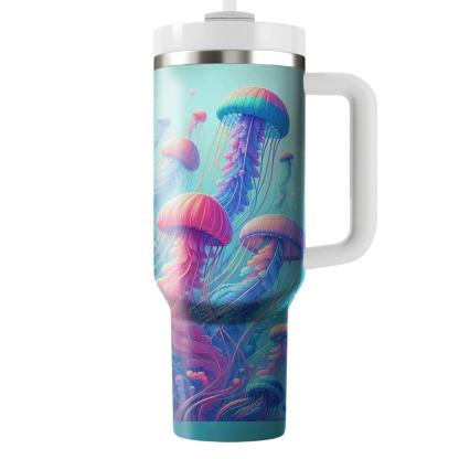 Colorful Jellyfish Dance  Travel Tumblers