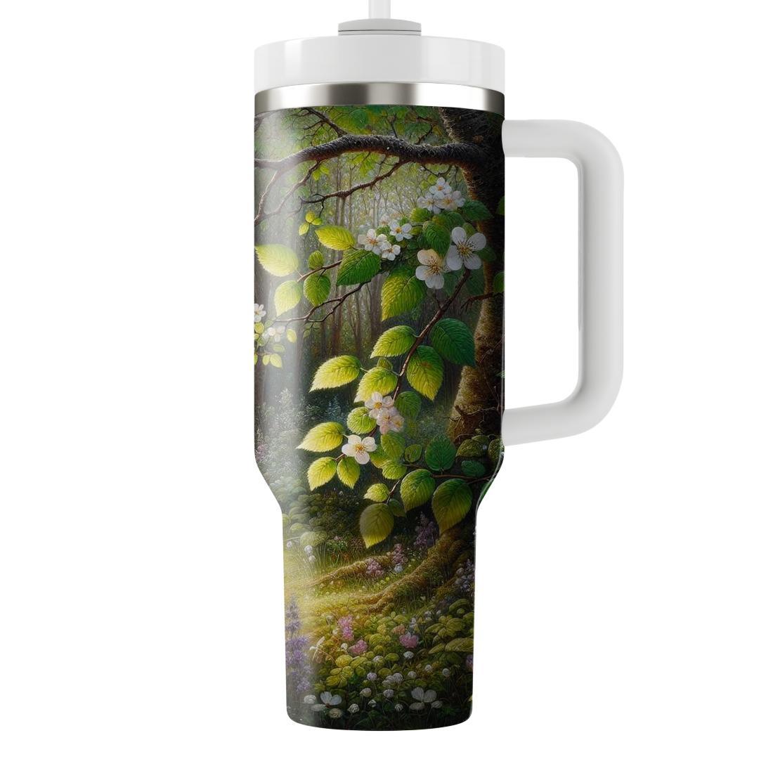 Enchanted Spring Forest  Travel Tumblers