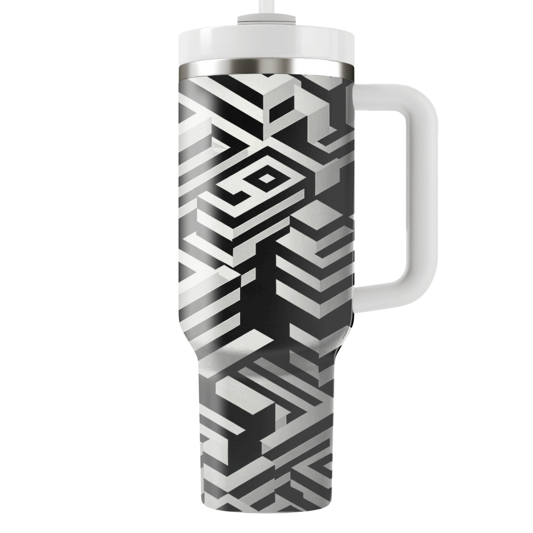Optical Illusion Squares  Insulated Tumblers