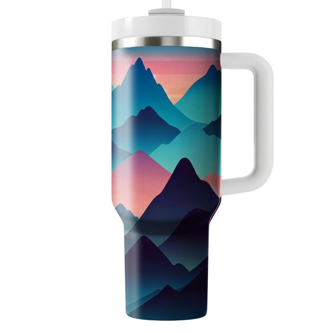 Mountain Summit Design  Tumblers With Lids
