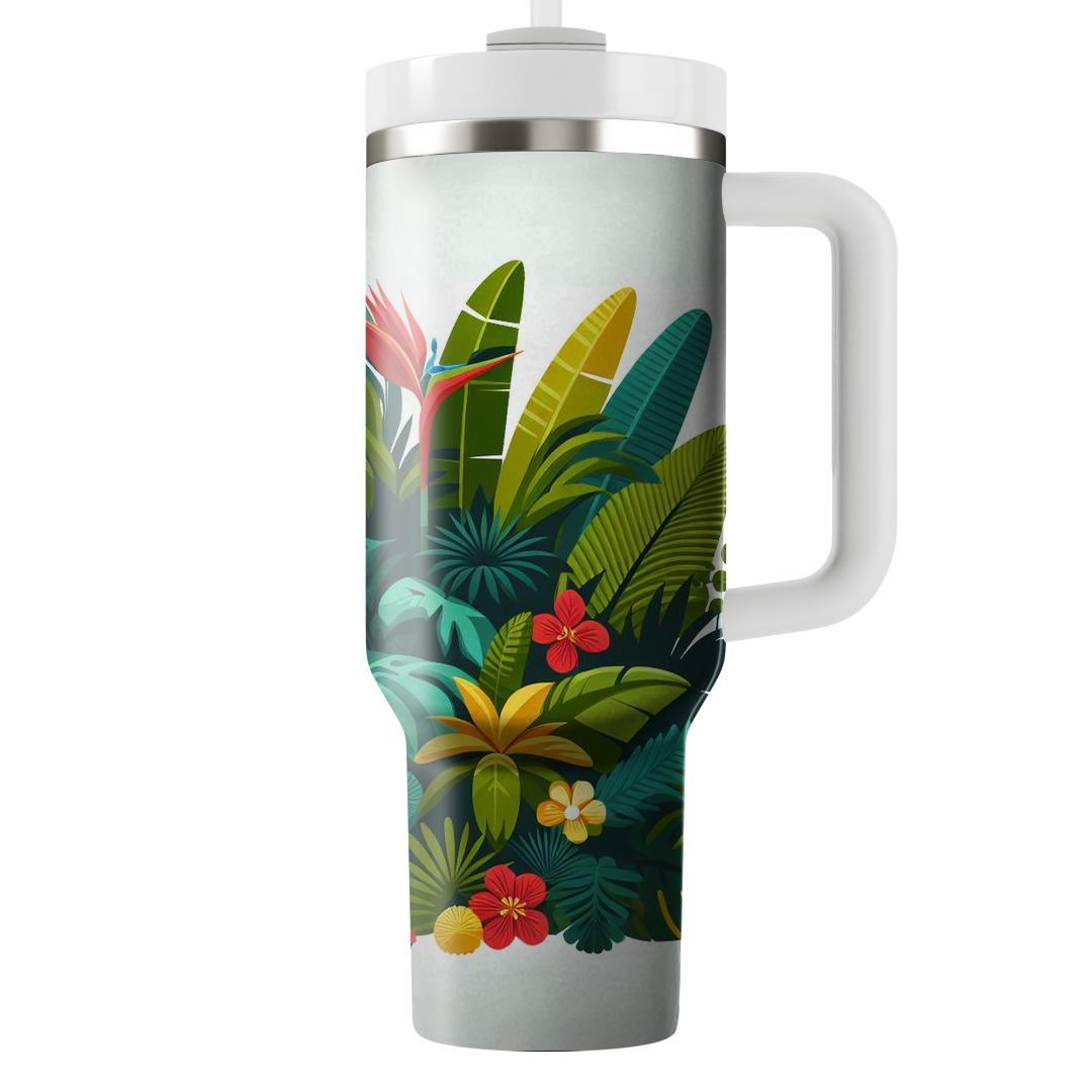 Summer Lush Oasis  Travel Tumblers