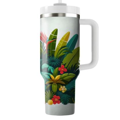 Summer Lush Oasis  Travel Tumblers